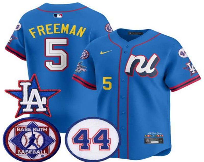 Men Los Angeles Dodgers 5 Freeman Nike 2025 MLB All Star Jersey 001